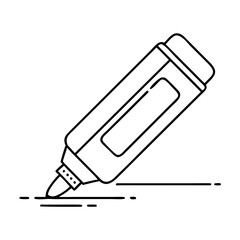 highlighter icon, highlighter vector illustration-simple illustration of highlighter, perfect for highlighter logos and icons
