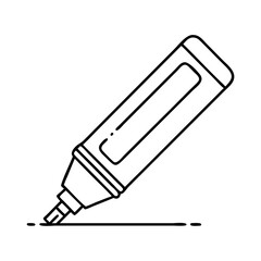 Fototapeta premium highlighter icon, highlighter vector illustration-simple illustration of highlighter, perfect for highlighter logos and icons