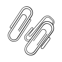 paper clips icon, paper clips vector illustration-simple illustration of paper clips, perfect for paper clips logos and icons
