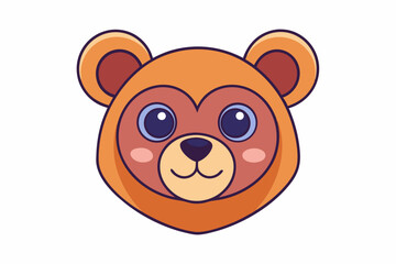 Fototapeta premium brown bear cartoon