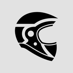 vector illustration of a helmet icon