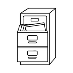 filing cabinet icon, filing cabinet vector illustration-simple illustration of filing cabinet, perfect for filing cabinet logos and icons