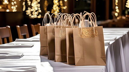 Intricate Pattern Gift Bags with Elegant Touches