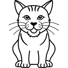 Bobcat illustration flat vector design