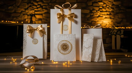 Holiday-Themed Gift Bags with Sophisticated Style