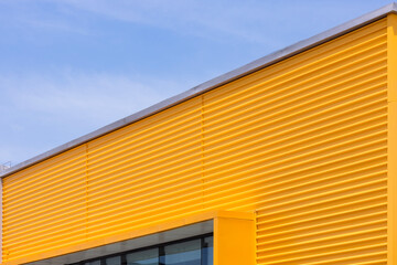 Yellow tin factory building