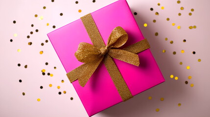 Bright Present with Glossy Finish and Soft Confetti Touch