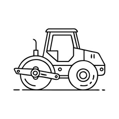 road roller icon, road roller vector illustration-simple illustration of road roller, perfect for road roller logos and icons