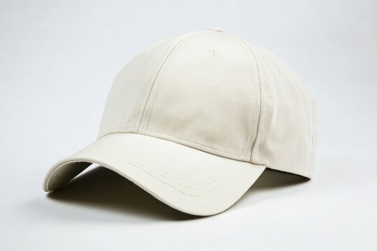Plain cream baseball cap