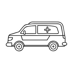 hearse icon, hearse vector illustration-simple illustration of hearse, perfect for hearse logos and icons