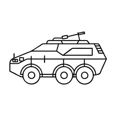 armored vehicle icon, armored vehicle vector illustration-simple illustration of armored vehicle, perfect for armored vehicle logos and icons