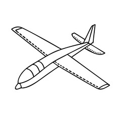 sailplane icon, sailplane vector illustration-simple illustration of sailplane, perfect for sailplane logos and icons
