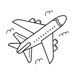airplane icon, airplane vector illustration-simple illustration of airplane, perfect for airplane logos and icons