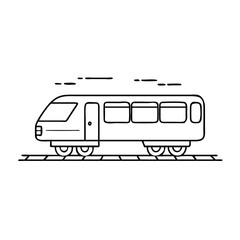 passenger train icon, passenger train vector illustration-simple illustration of passenger train, perfect for passenger train logos and icons