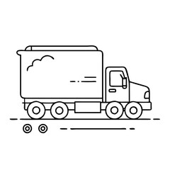 Fototapeta premium semi truck icon, semi truck vector illustration-simple illustration of semi truck, perfect for semi truck logos and icons