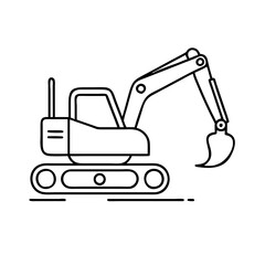 excavator icon, excavator vector illustration-simple illustration of excavator, perfect for excavator logos and icons