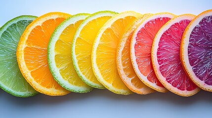 Rainbow-colored fruits and vegetables in a circular pattern, symbolizing vibrant health and natural diversity.