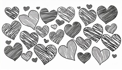 Heart icons in different sizes