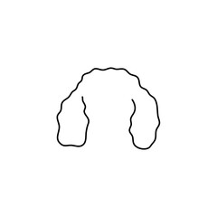 Hand drawn dog ears vector illustration 