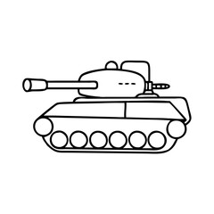 tank icon, tank vector illustration-simple illustration of tank, perfect for tank logos and icons