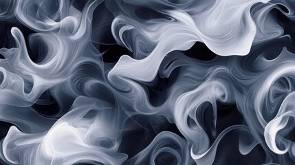 Fototapeta premium Abstract Artwork Featuring Flowing Lines and Swirling Smoke