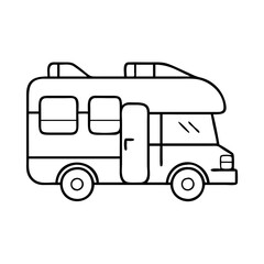 motorhome icon, motorhome vector illustration-simple illustration of motorhome, perfect for motorhome logos and icons