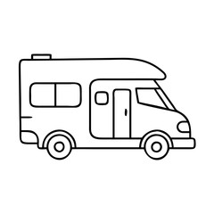 motorhome icon, motorhome vector illustration-simple illustration of motorhome, perfect for motorhome logos and icons