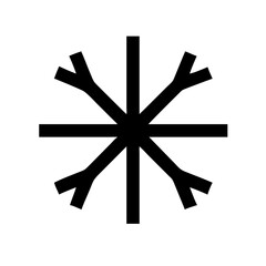 Snowflake Icon Vector Illustration