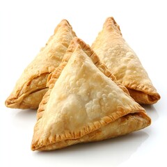 Delicious Golden Brown Samosas Crispy Pastry Indian Snack Food