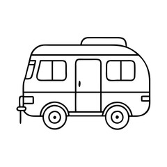 camper van icon, camper van vector illustration-simple illustration of camper van, perfect for camper van logos and icons
