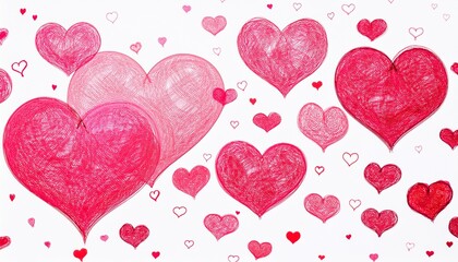 Heart icons in different sizes