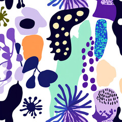  pattern with seashells