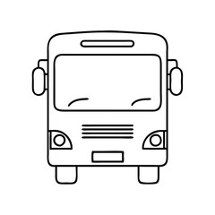 bus icon, bus vector illustration-simple illustration of bus, perfect for bus logos and icons