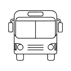 bus icon, bus vector illustration-simple illustration of bus, perfect for bus logos and icons