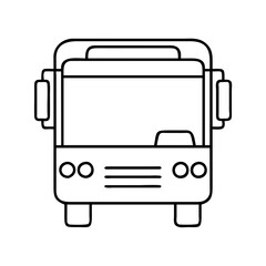 bus icon, bus vector illustration-simple illustration of bus, perfect for bus logos and icons