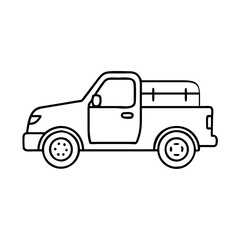 pickup truck icon, pickup truck vector illustration-simple illustration of pickup truck, perfect for pickup truck logos and icons