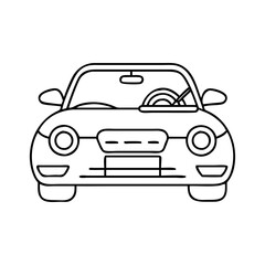 convertible icon, convertible vector illustration-simple illustration of convertible, perfect for convertible logos and icons