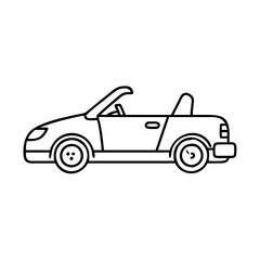 convertible icon, convertible vector illustration-simple illustration of convertible, perfect for convertible logos and icons