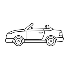 convertible icon, convertible vector illustration-simple illustration of convertible, perfect for convertible logos and icons