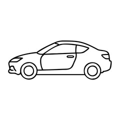 coupe icon, coupe vector illustration-simple illustration of coupe, perfect for coupe logos and icons