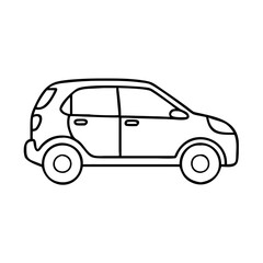 hatchback icon, hatchback vector illustration-simple illustration of hatchback, perfect for hatchback logos and icons