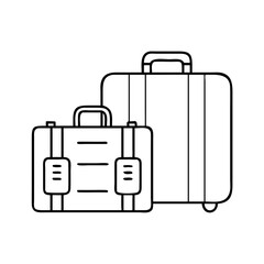 luggage icon, luggage vector illustration-simple illustration of luggage, perfect for luggage logos and icons