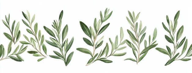 Obraz premium Fresh Olive Branches