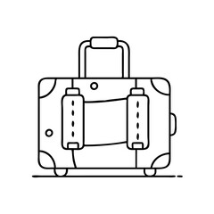 suitcase icon, suitcase vector illustration-simple illustration of suitcase, perfect for suitcase logos and icons