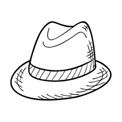 trilby icon, trilby vector illustration-simple illustration of trilby, perfect for trilby logos and icons