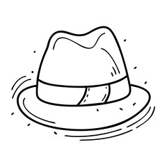 trilby icon, trilby vector illustration-simple illustration of trilby, perfect for trilby logos and icons