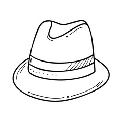 fedora icon, fedora vector illustration-simple illustration of fedora, perfect for fedora logos and icons