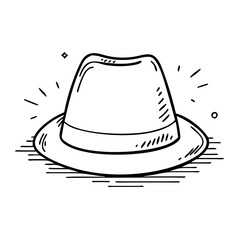 fedora icon, fedora vector illustration-simple illustration of fedora, perfect for fedora logos and icons