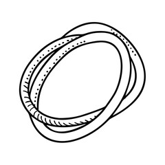 hair bands icon, hair bands vector illustration-simple illustration of hair bands, perfect for hair bands logos and icons