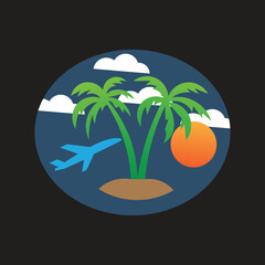 Fototapeta premium traveling logo biman abstract logo 